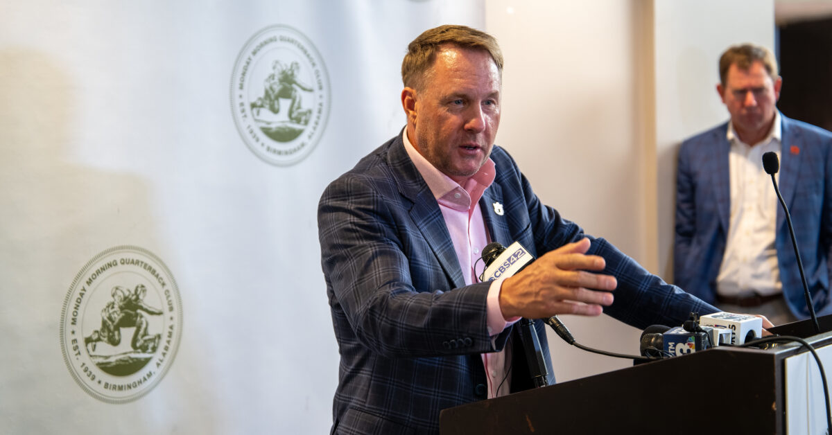 Auburn’s Hugh Freeze praises Monday Morning Quarterback Club’s charitable work