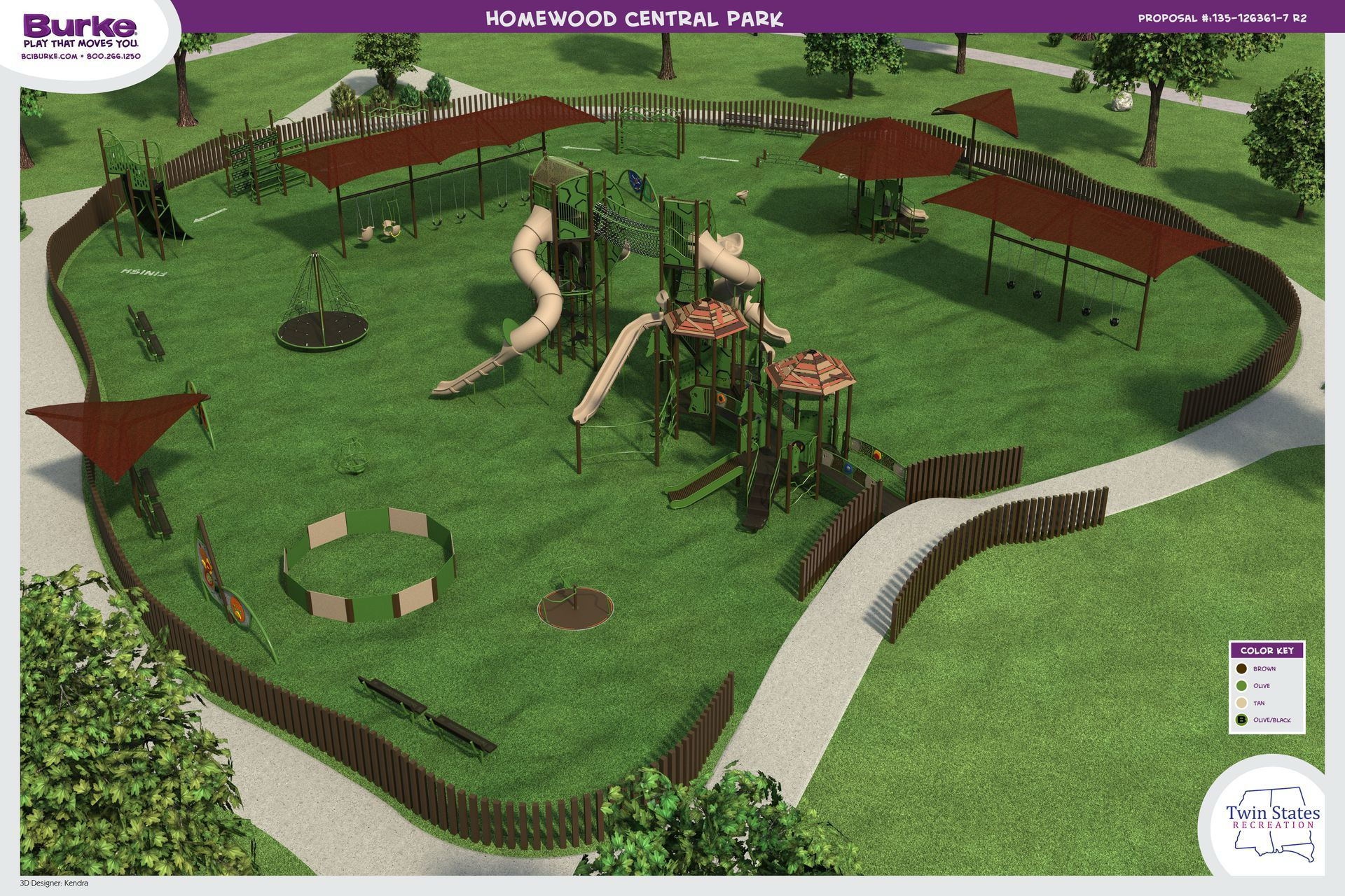 NEW Central Park Playground coming soon to Homewood [Renderings]