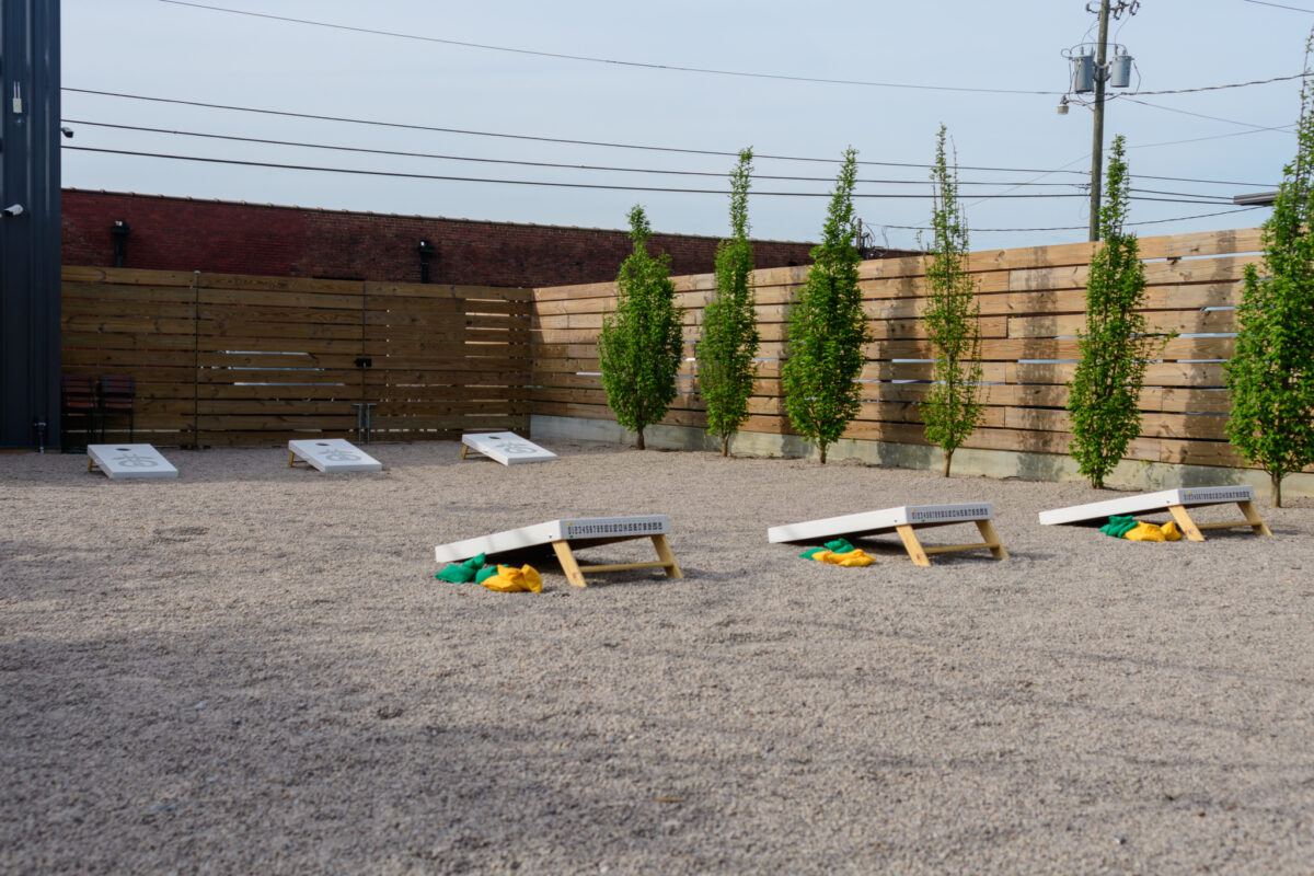 Cornhole at Brat Brot