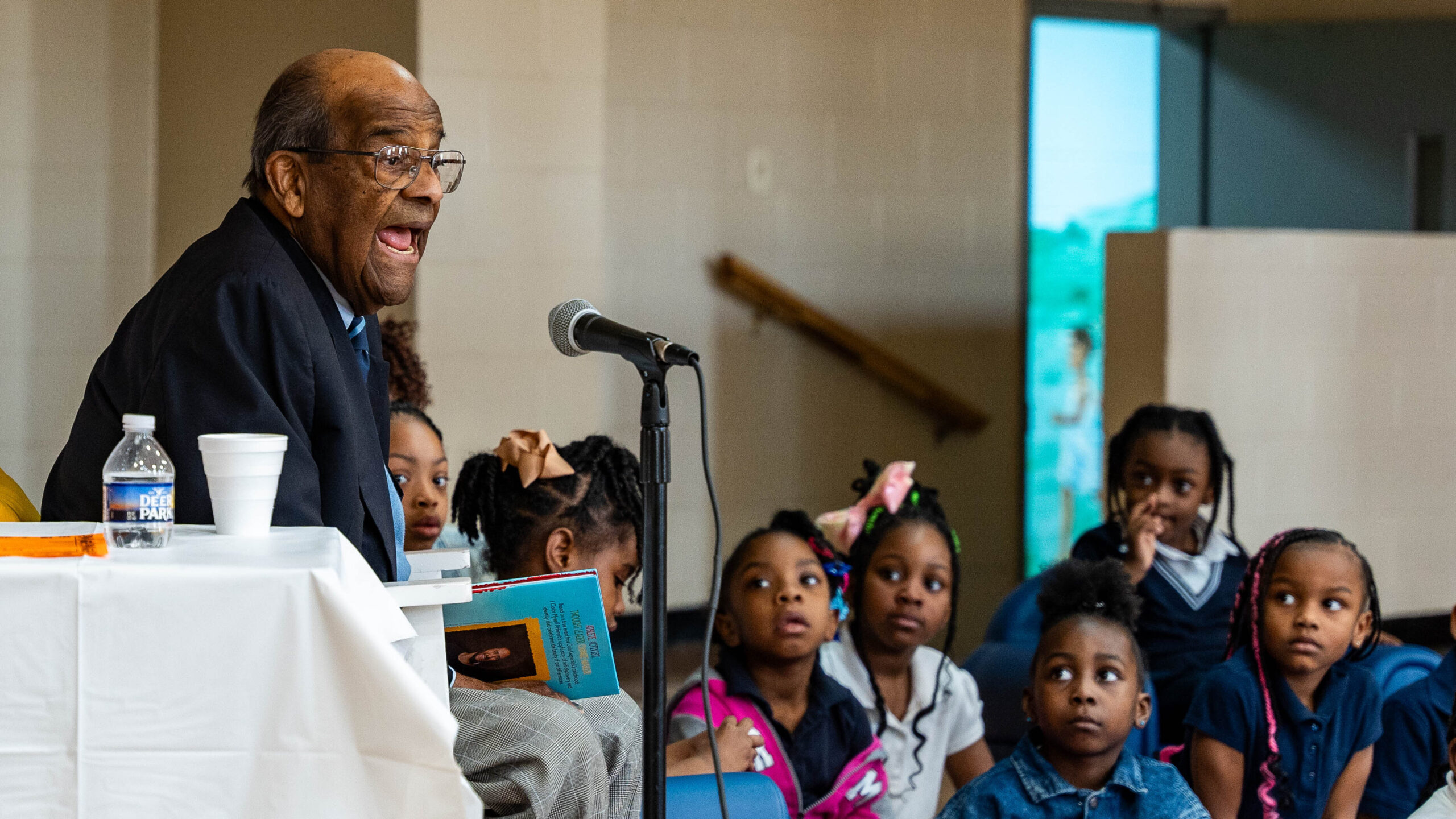 One of Birmingham’s most revered civil rights defenders made a special visit to this school + daycare