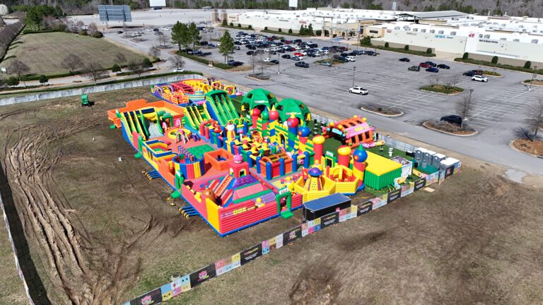 Why is there a gigantic inflatable at The Shops of Grand River? [AERIAL PHOTOS]