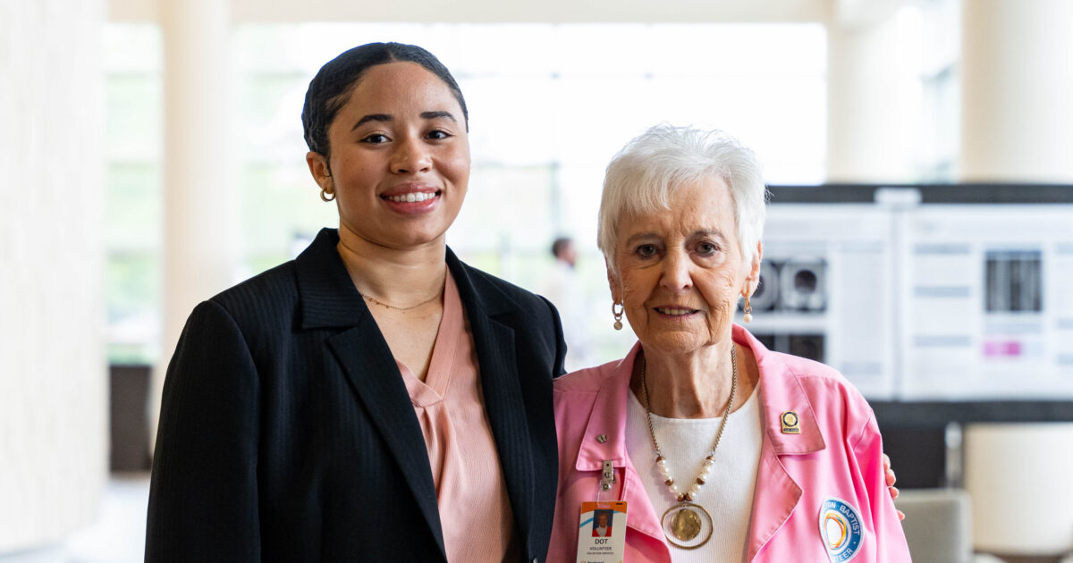 Why one pre-med student + senior citizen both love being a volunteer at Princeton Baptist—how you can, too Why one pre-med student + senior citizen both love being a volunteer at Princeton Baptist—how you can, too