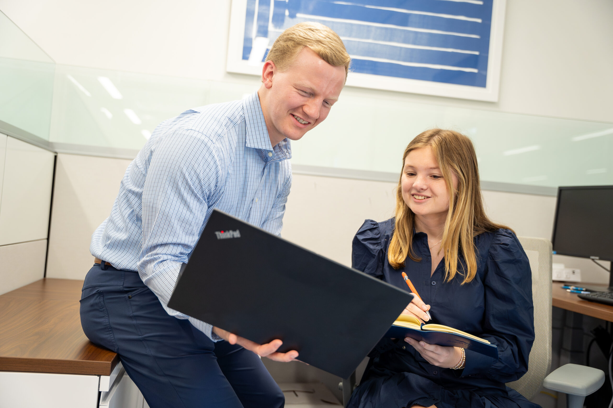 What two Auburn students learned during their internship with one of Birmingham’s largest companies