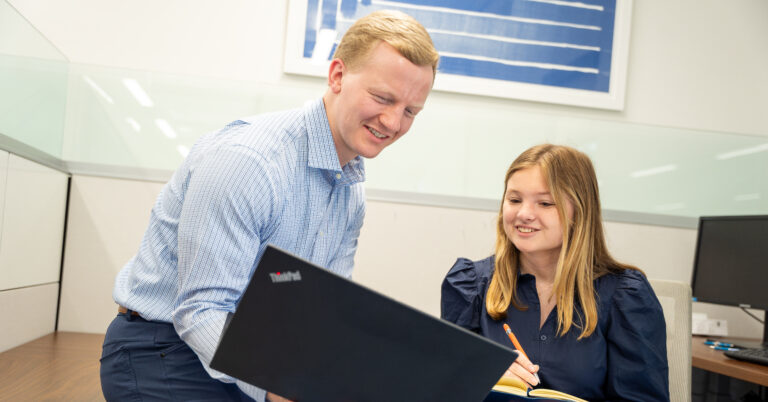 What two Auburn students learned during their internship with one of Birmingham’s largest companies