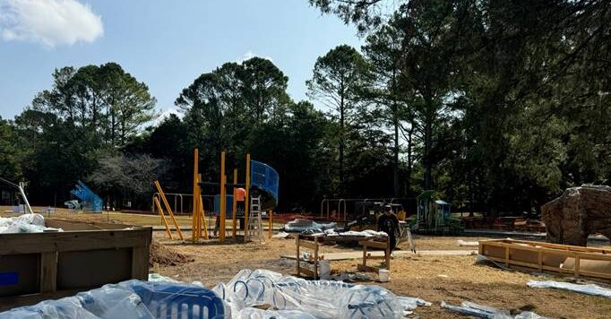 Leeds begins work on upgraded playground and splash pad