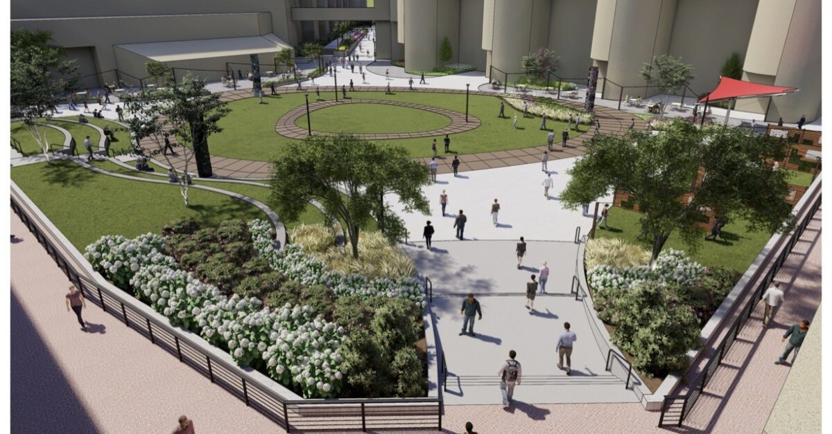 Birmingham’s largest entertainment venue to become more “park-like” [RENDERINGS]