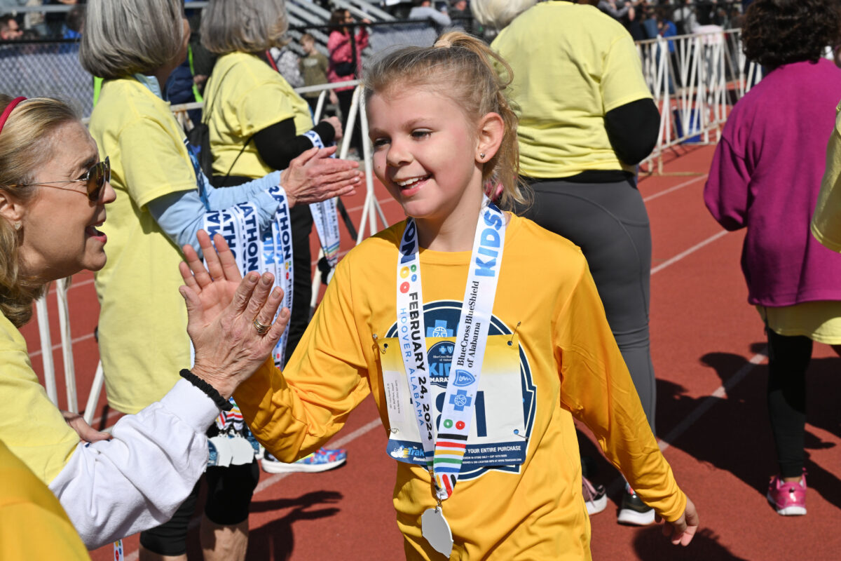 It’s time for your K-5th graders to run in the Blue Cross and Blue Shield of Alabama Kids Marathon—register now