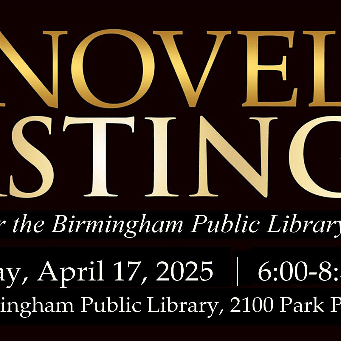 A Novel Tasting: A Benefit for the Birmingham Public Library