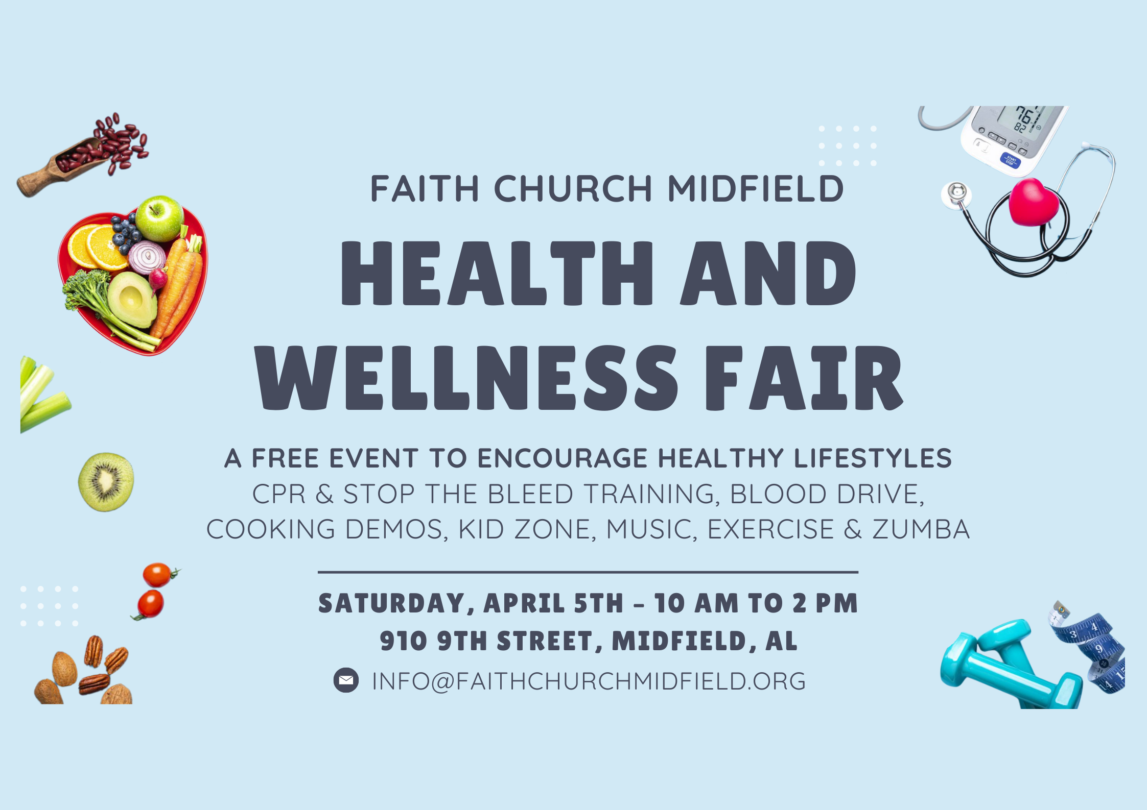 Faith Church Midfield 2025 Health and Wellness Fair