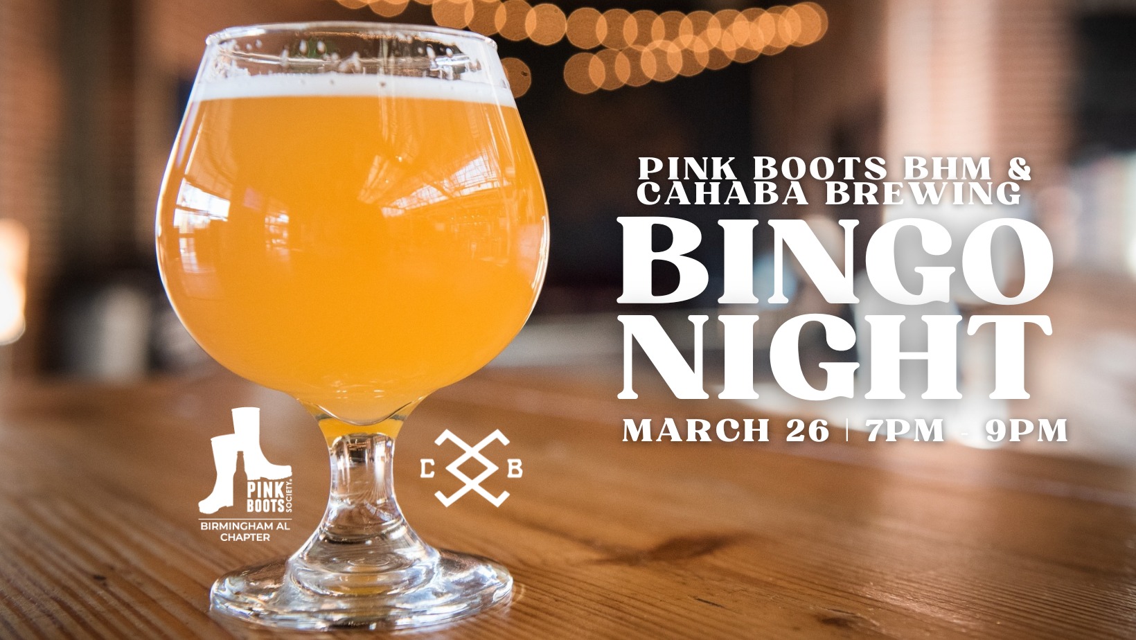Bingo Night Benefitting Pink Boots @ Cahaba Brewing