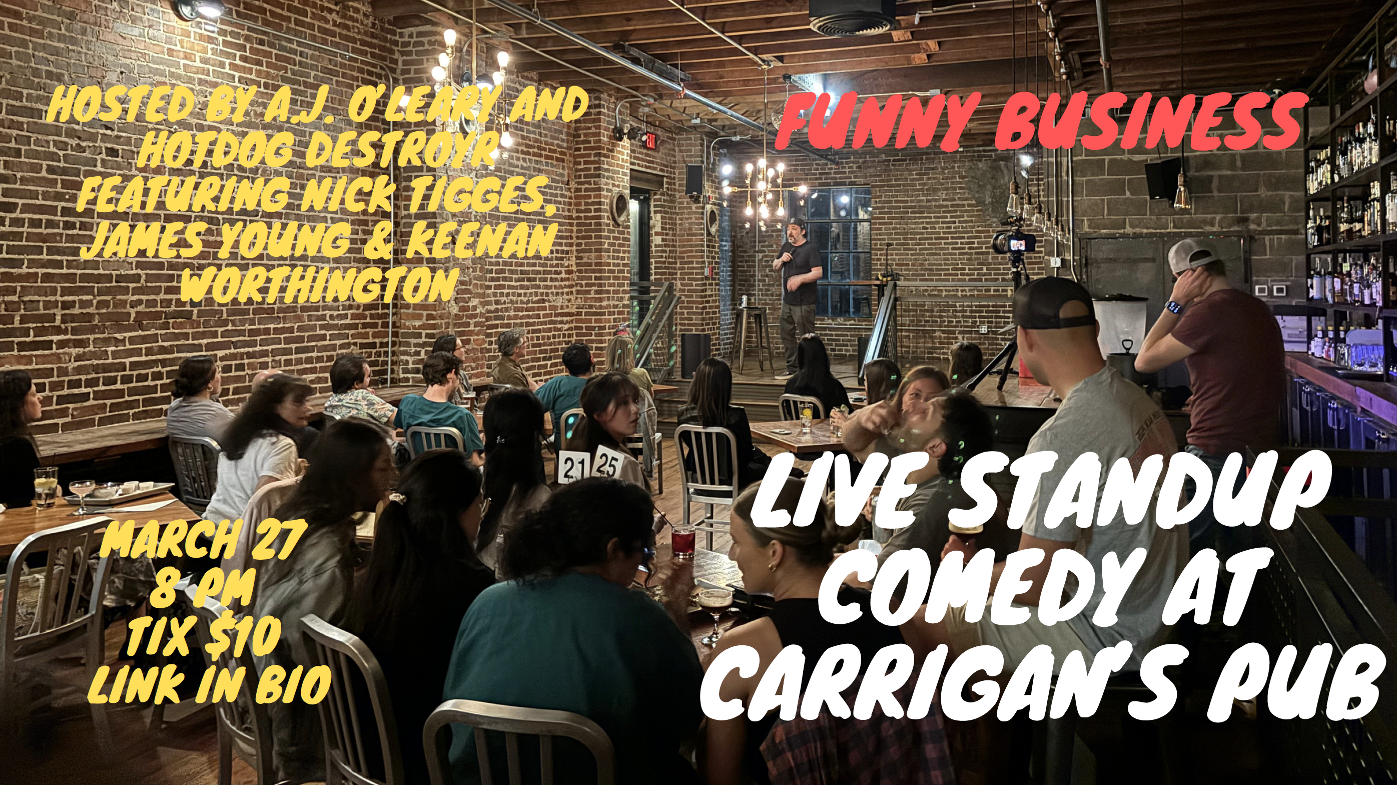 Comedy night at Carrigan’s Pub