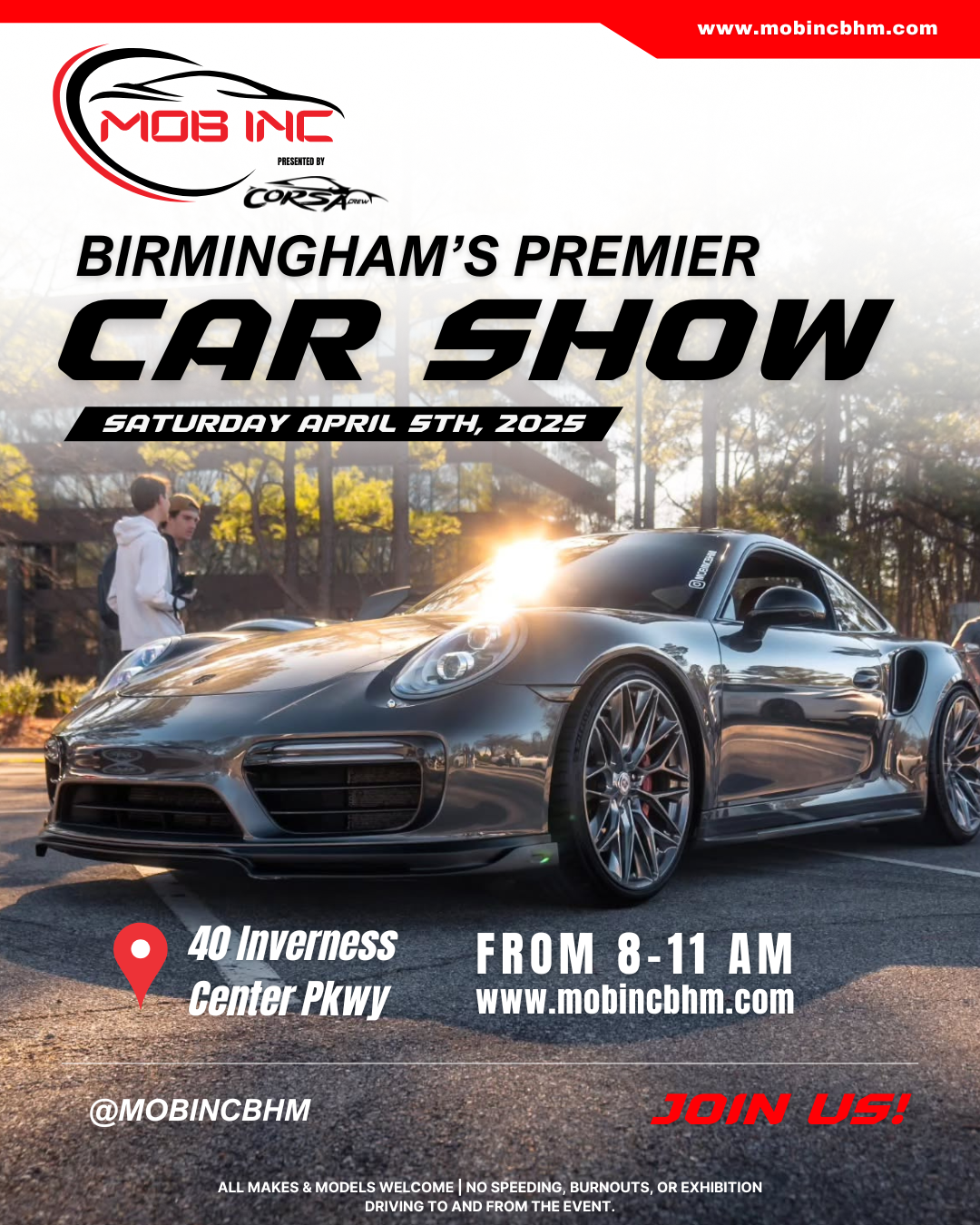 MOB INC Car Show – Saturday April 5