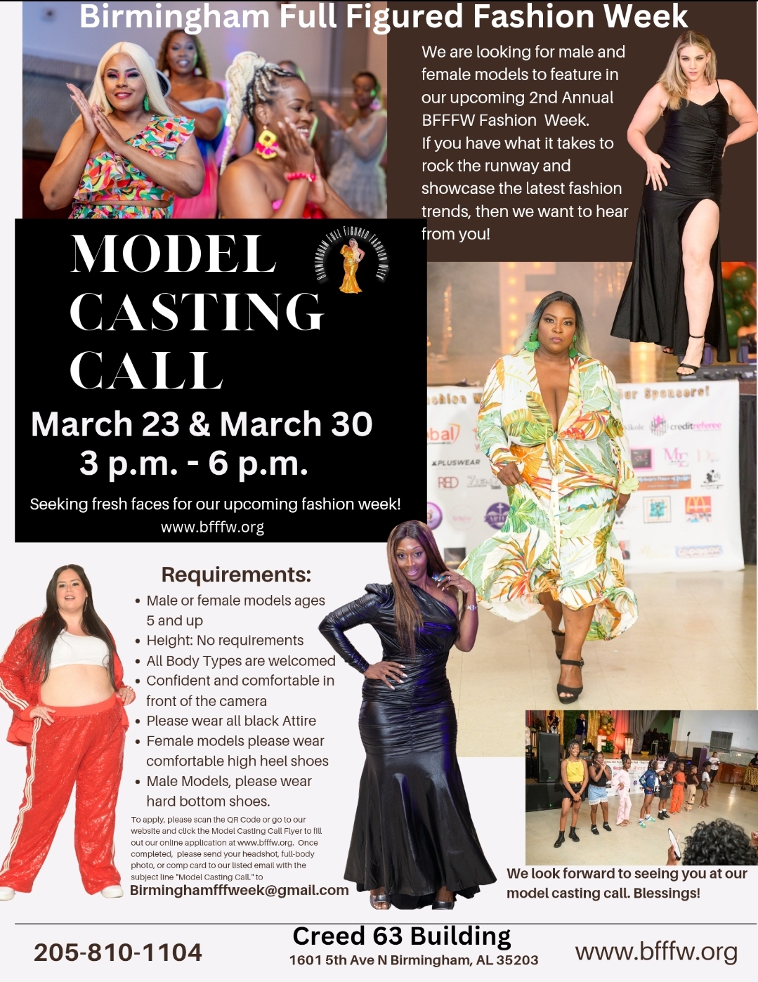 Model Casting Call For The 2nd Annual Birmingham Full Figured Fashion Week