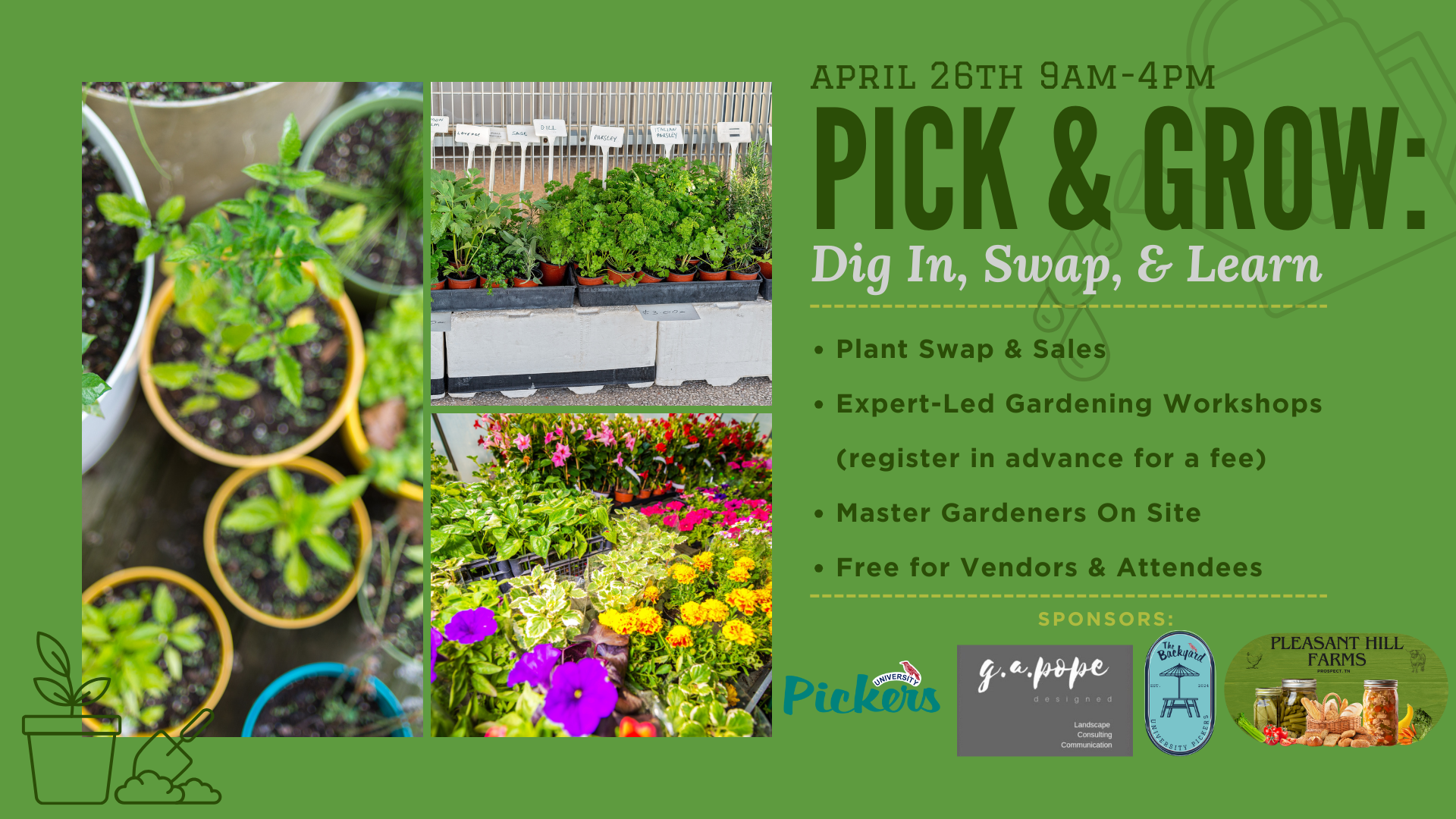 Pick & Grow: Dig In, Swap, & Learn