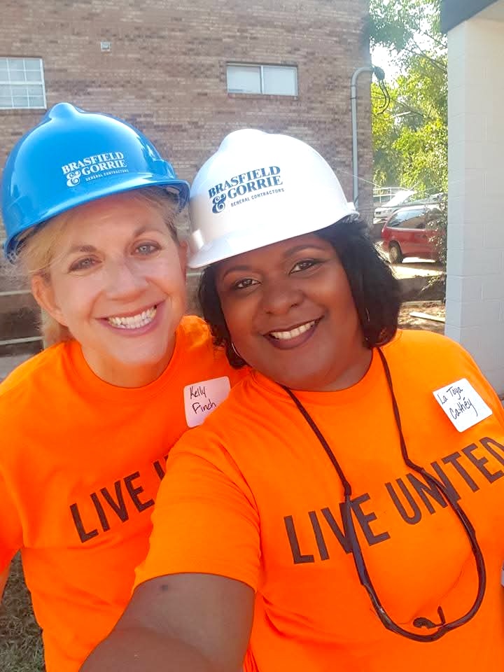 LaToya Cathéy and volunteers with United Way of Central Alabama