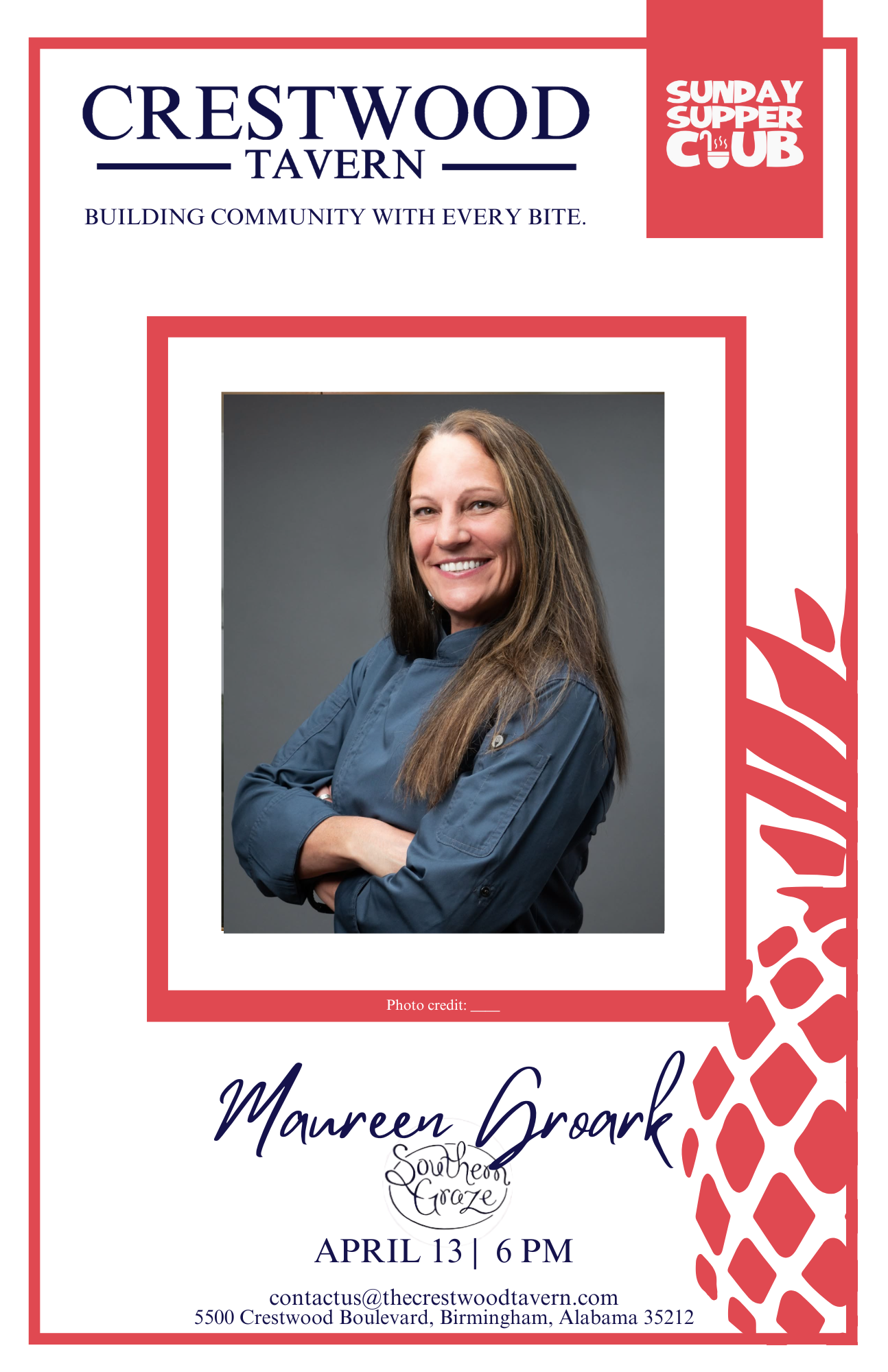 Sunday Supper Club feat. Maureen Groark