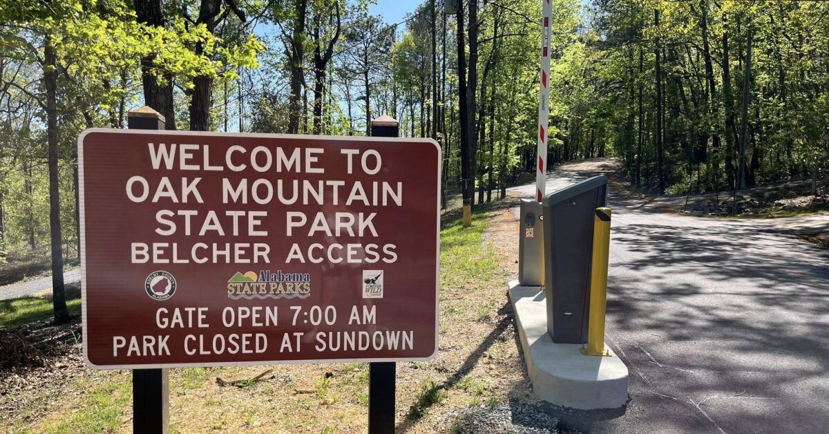New entry to Oak Mountain State Park off Highway 280 opens May 12