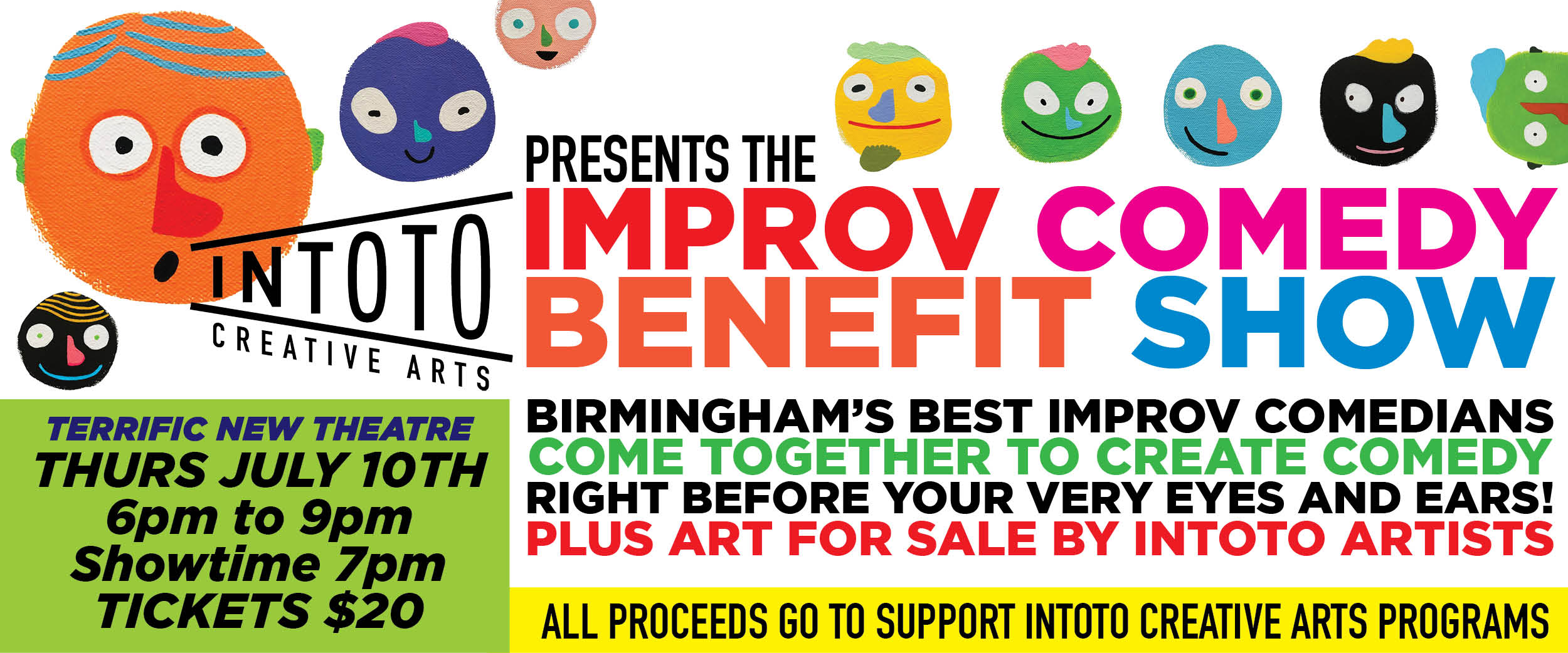 Improv Comedy Benefit Show & Pop-Up Supporting InToto!