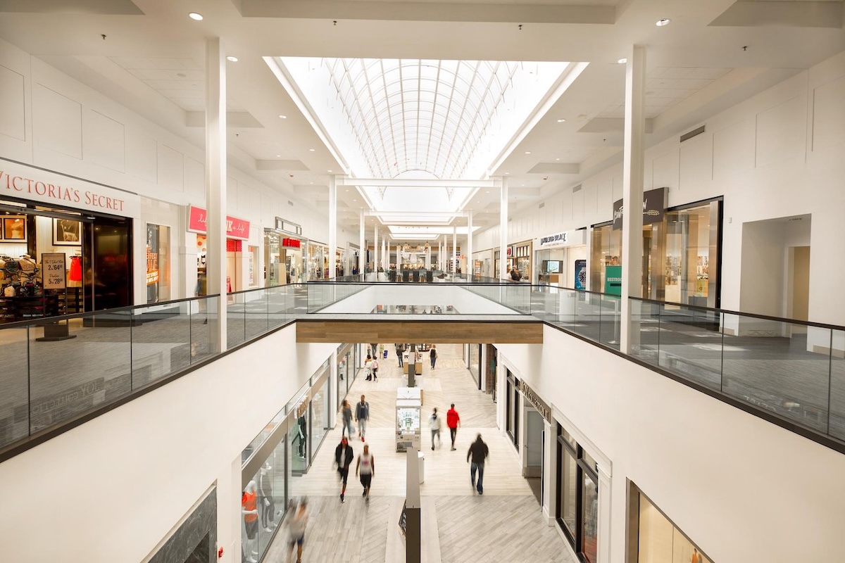 The upper level corridor of Northpark shopping mall in Ridgeland, Mississippi.