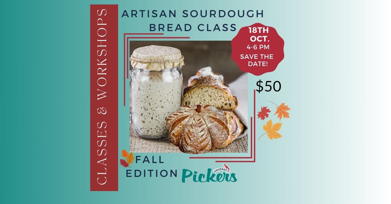 Artisan Sourdough Bread Oct. Class “Fall Edition”
