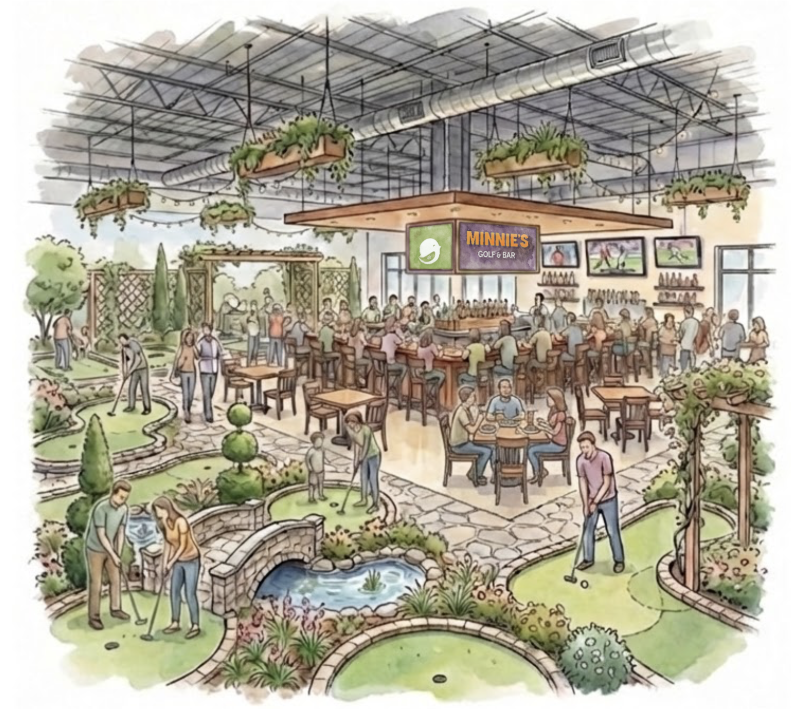 New mini golf bar coming to Parkside in 2026
