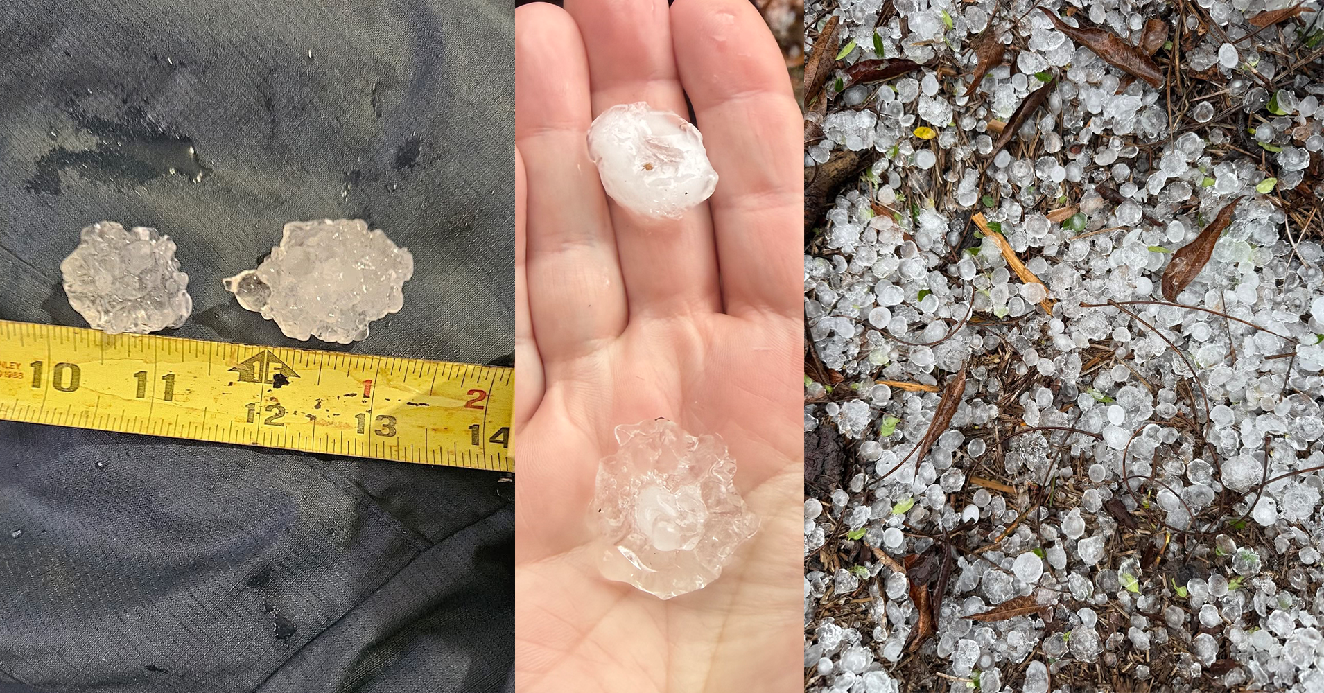 PHOTOS: Golfball-sized hail, possible “gustnado” strikes eastern Jefferson County