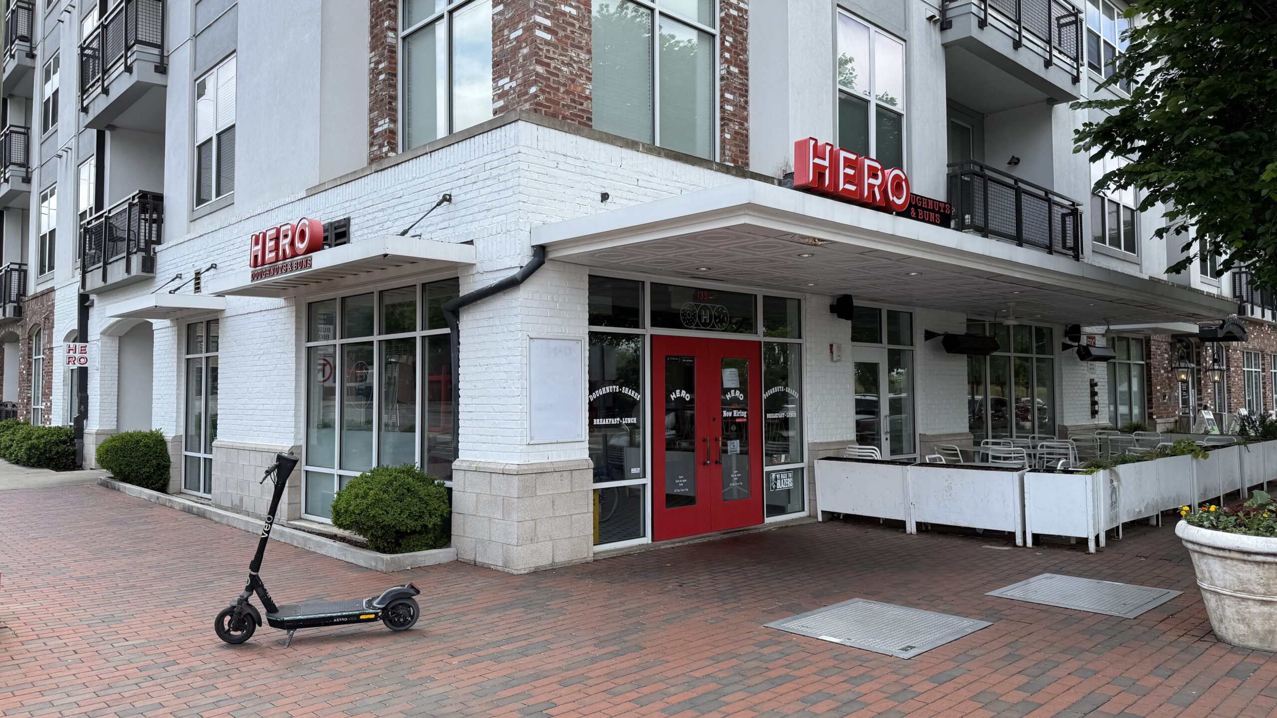Hero Diner at Railroad Park is now temporarily closed