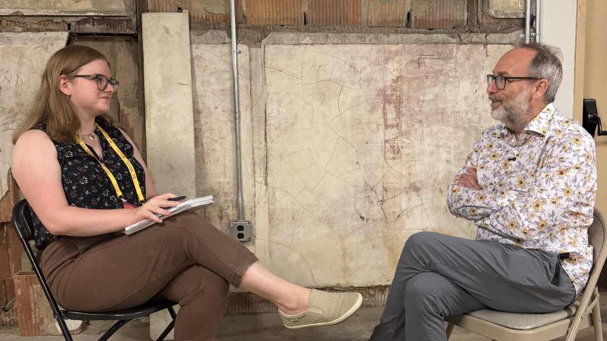 Bham Now's Mary Helene Hall interviews Wikipedia co-founder Jimmy Wales at Sloss Tech