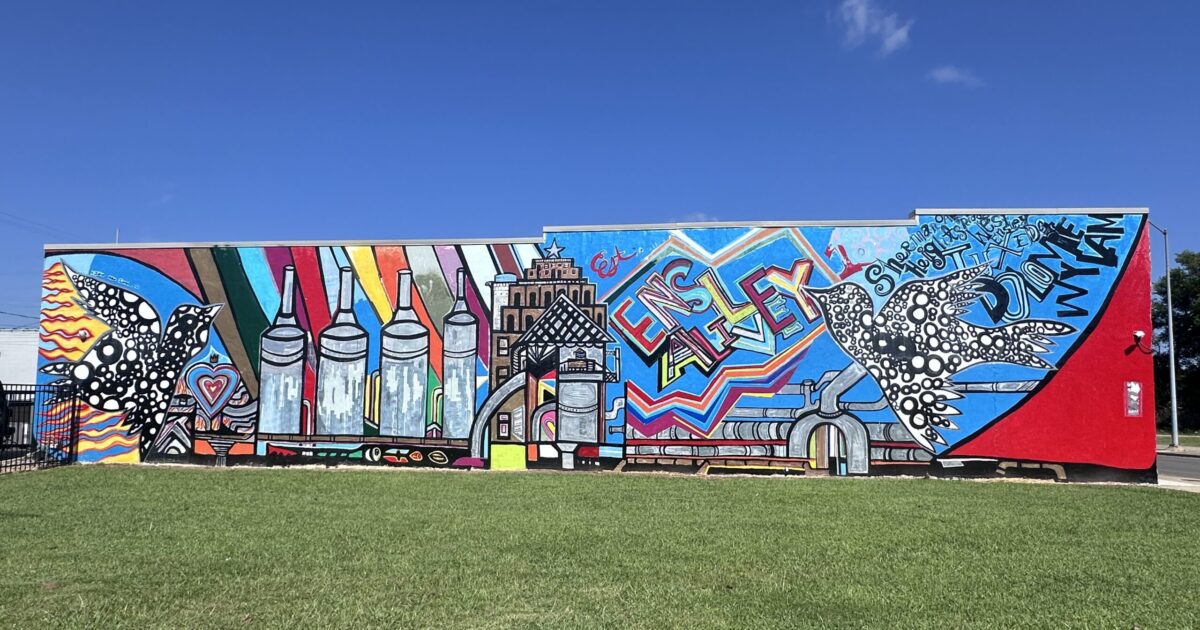 Downtown Ensley’s iconic Color Project mural is being brought back to life
