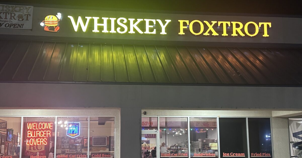 Whiskey Foxtrot’s new Hoover burger joint is a retro time capsule